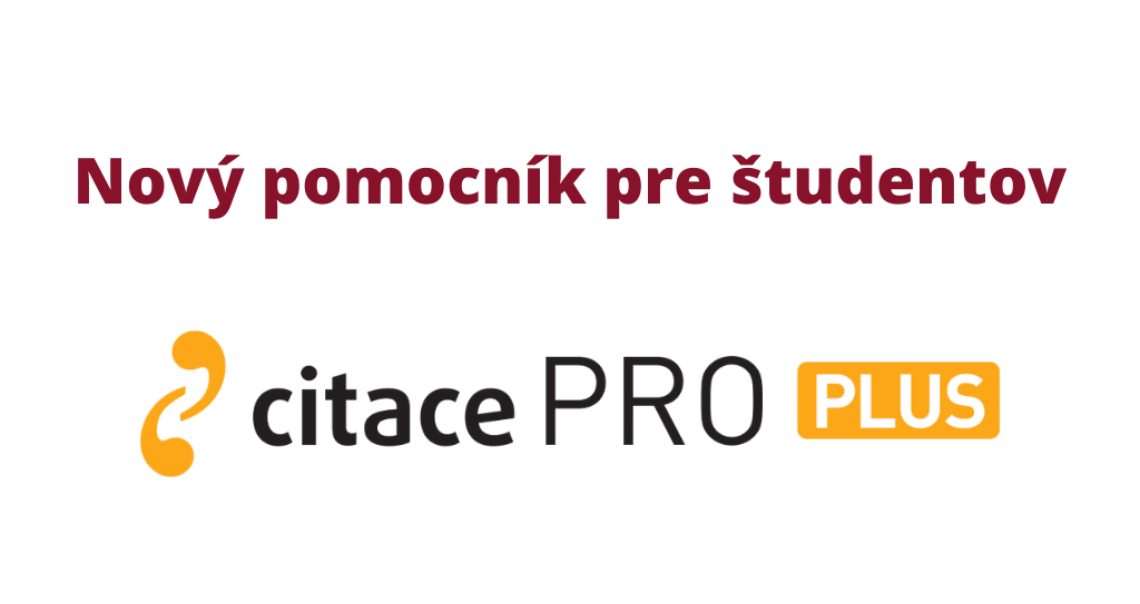 Novinky web | Uľahčenie citácií pre našich študentov