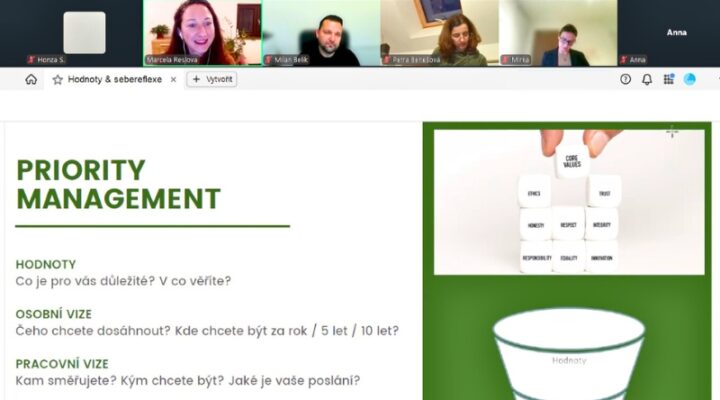 Online seminár Sebereflexia a&nbsp;práca s&nbsp;hodnotami